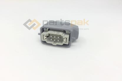 Connector + housing - 6 pin male